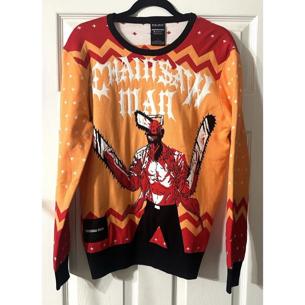 Chainsaw Man Denji Holiday Sweater Size Small